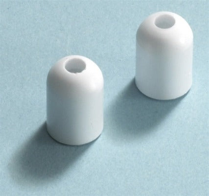 White Plastic Ear Tips for the SH-50 Headset (Set of 10)